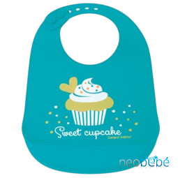 Babero de silicona Cupcakes...