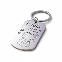 Llavero natalicio niña