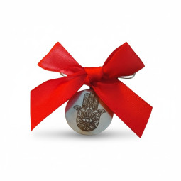 Mano de Fátima plateada