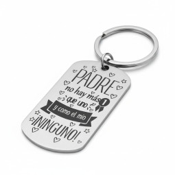 Llavero con frase Padre no...