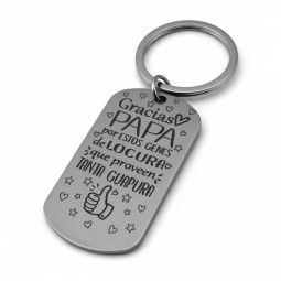 Llavero con frase Gracias...